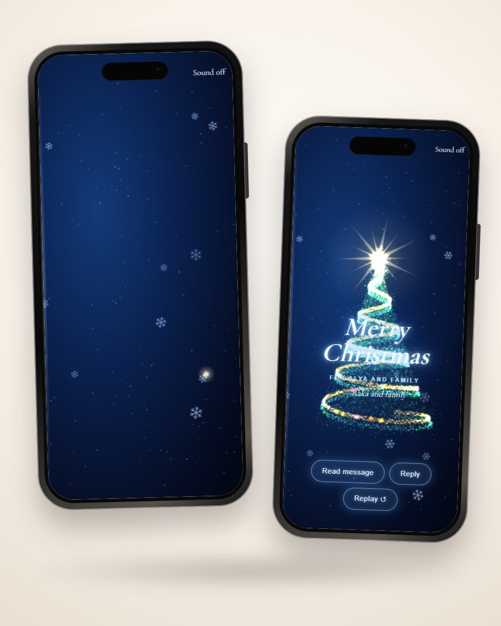 Golden Light Tree — Holiday Greeting